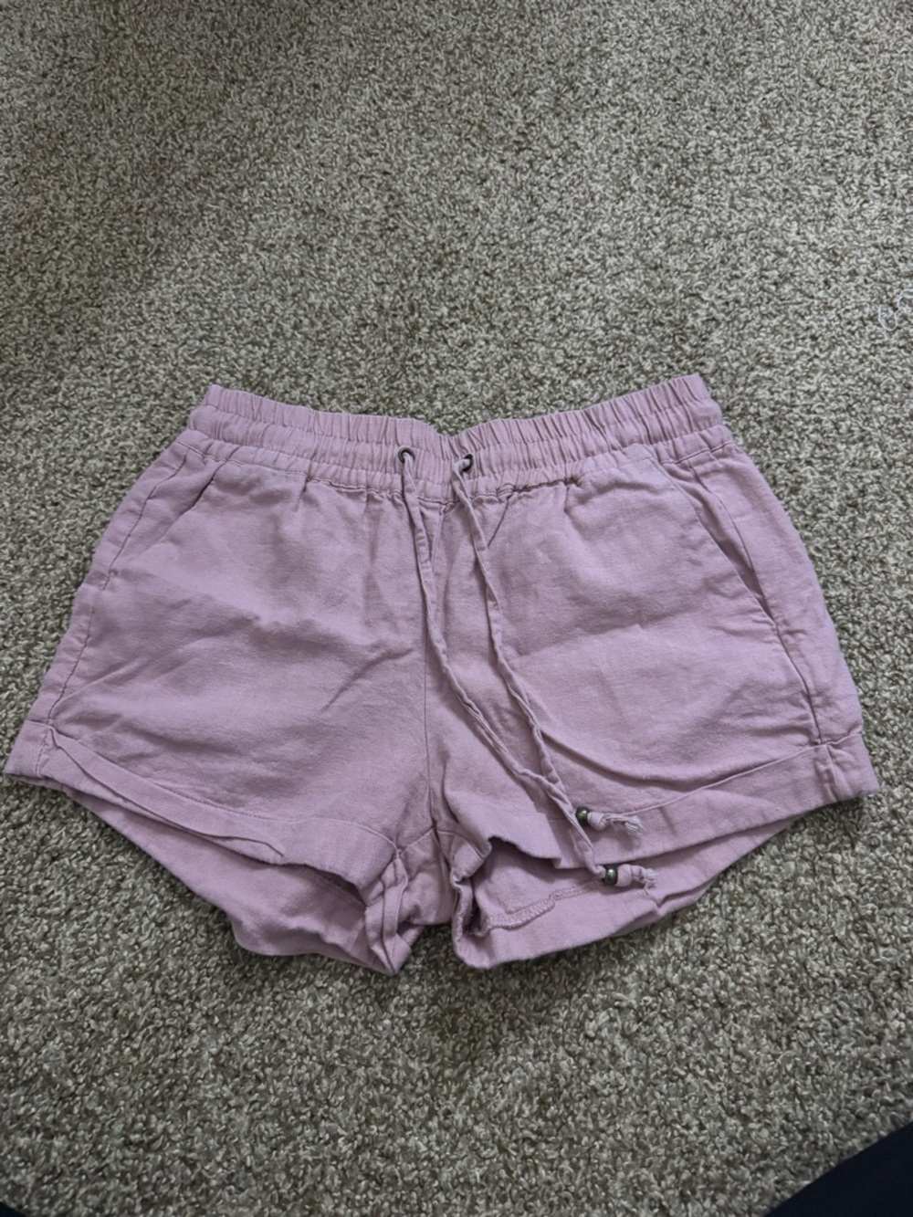 Love Tree Lavender Drawstring Athletic Shorts